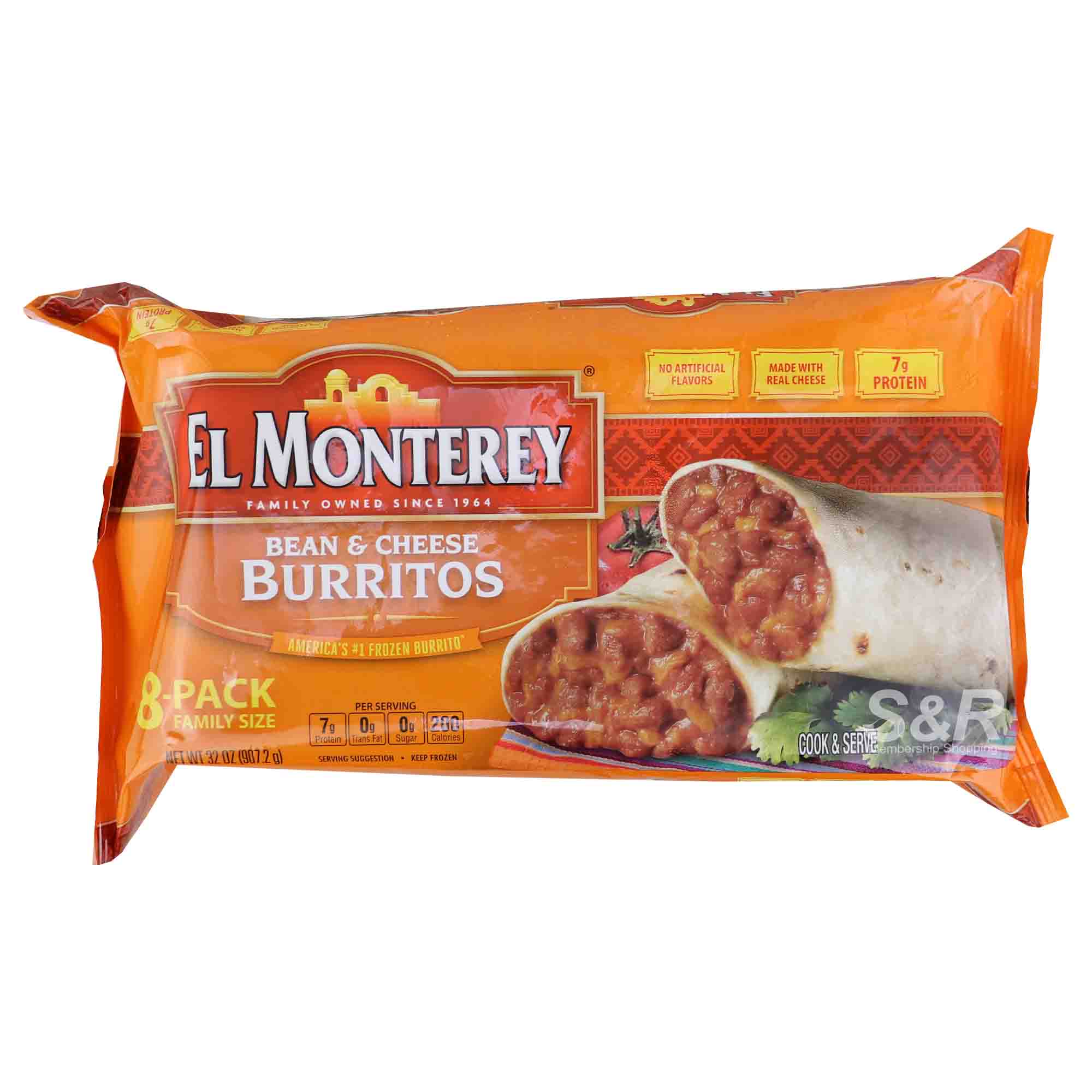 El Monterey Bean & Cheese Burritos 907.2g El Monterey Bean & Cheese Burritos 907.2g